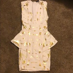 Bebe white party dress
